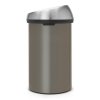 Kosz TOUCH BIN 60L Platinum / Matt Steel FPP